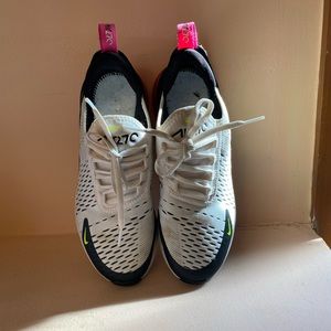 Pink lime green white black Nike 270 airmax